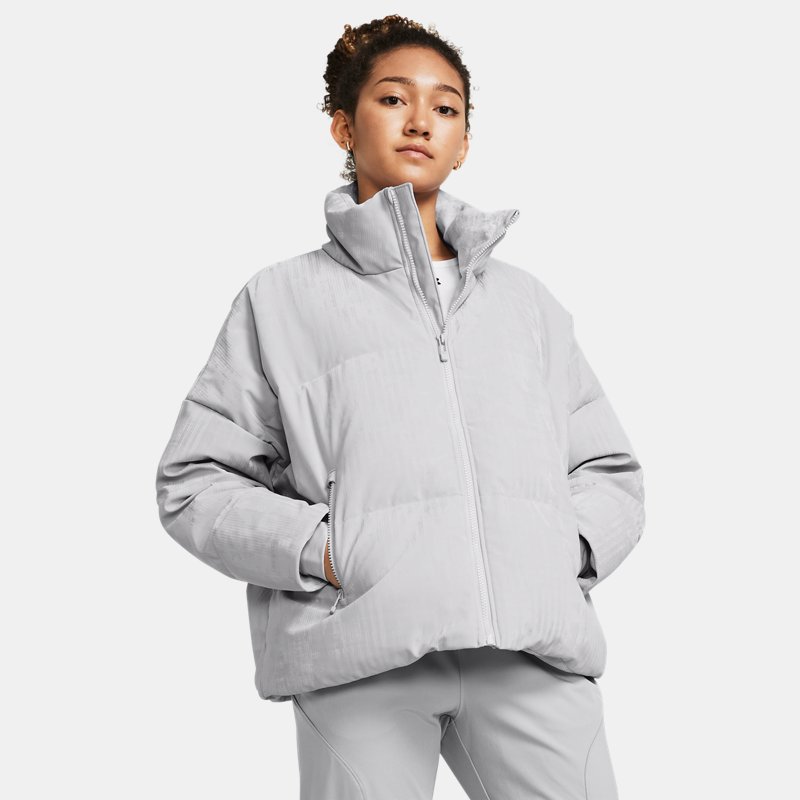 Under Armour Women's ColdGear® Infrared Down Puffer Shine Jacket Halo Gray / Halo Gray XS